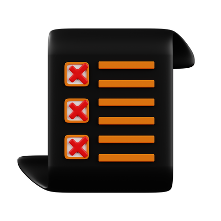 Checklist  3D Icon