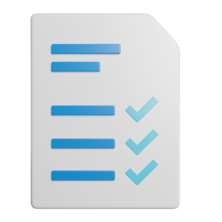 Checklist  3D Icon