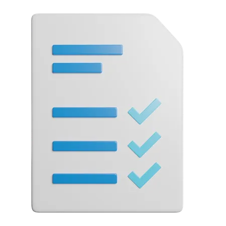 Checklist  3D Icon