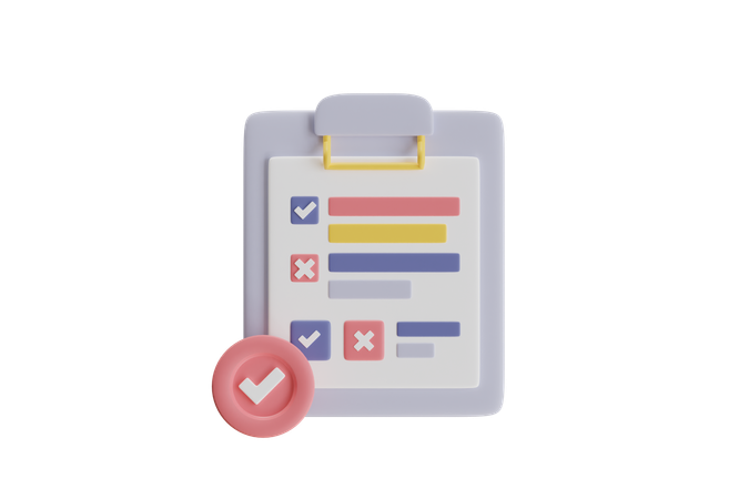 Checklist  3D Icon