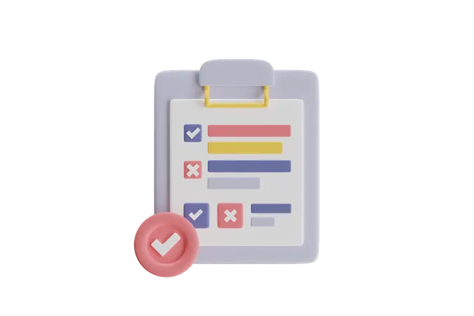 Checklist  3D Icon