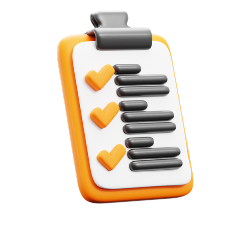 Checklist  3D Icon