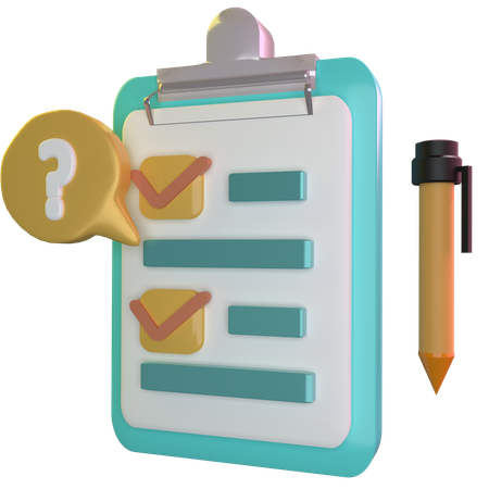 Checklist  3D Icon