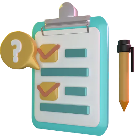 Checklist  3D Icon