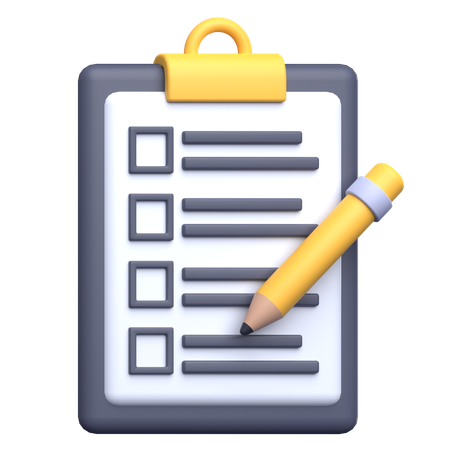 Checklist  3D Icon