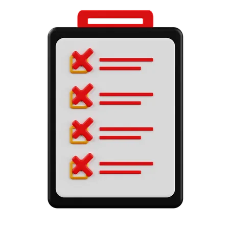 Checklist  3D Icon