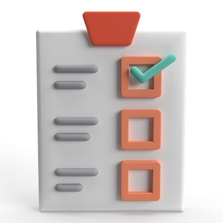 Checklist  3D Icon