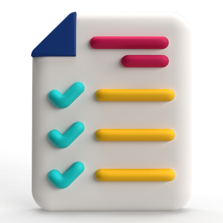 Checklist  3D Icon