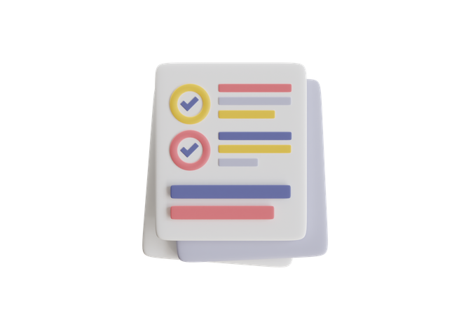 Checklist  3D Icon