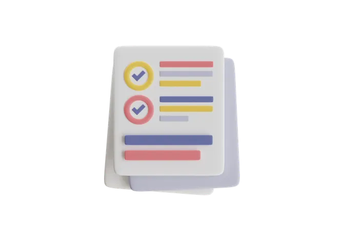 Checklist  3D Icon