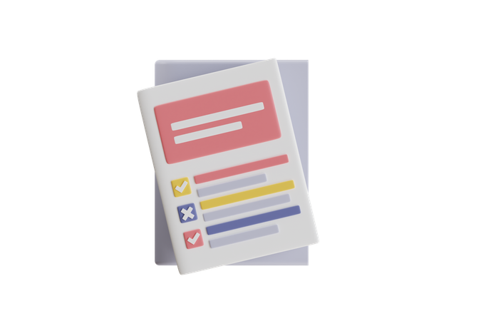 Checklist  3D Icon