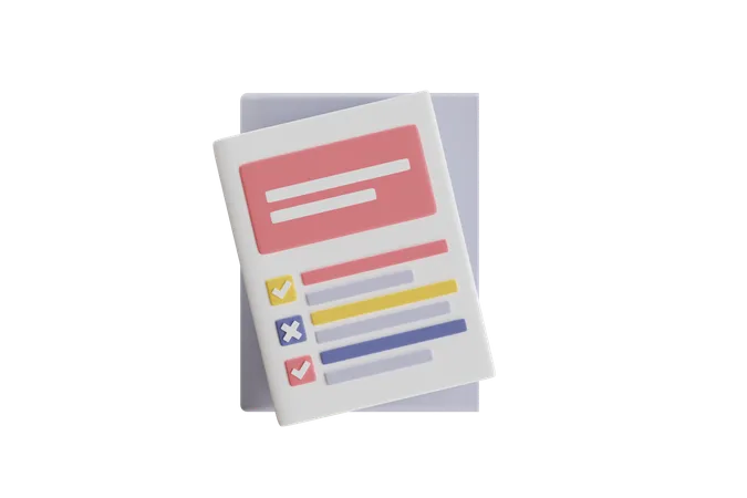 Checklist  3D Icon