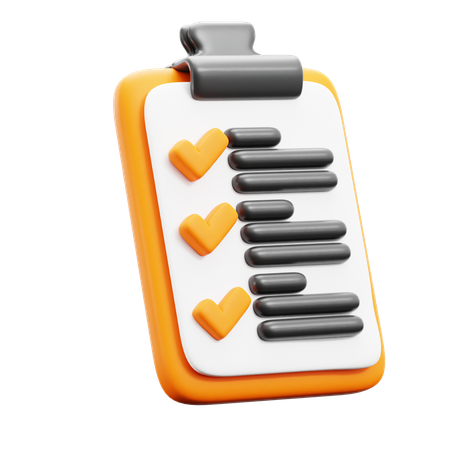 Checklist  3D Icon