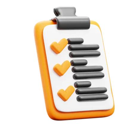 Checklist  3D Icon