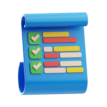 Checklist  3D Icon