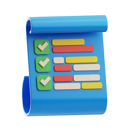 Checklist  3D Icon