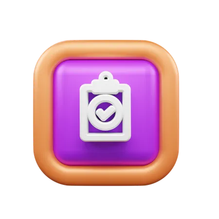 Checklist  3D Icon