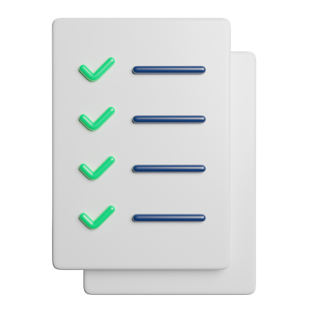 Checklist  3D Icon