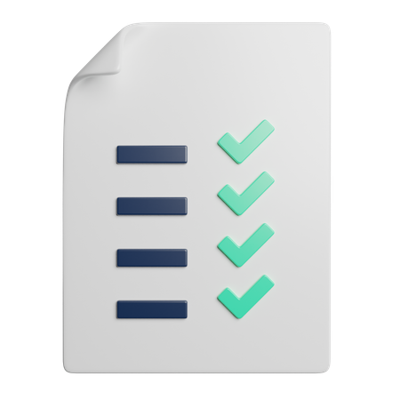 Checklist  3D Icon