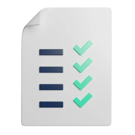 Checklist  3D Icon