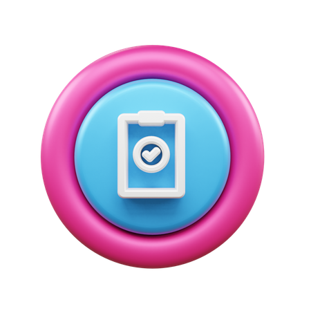 Checklist  3D Icon