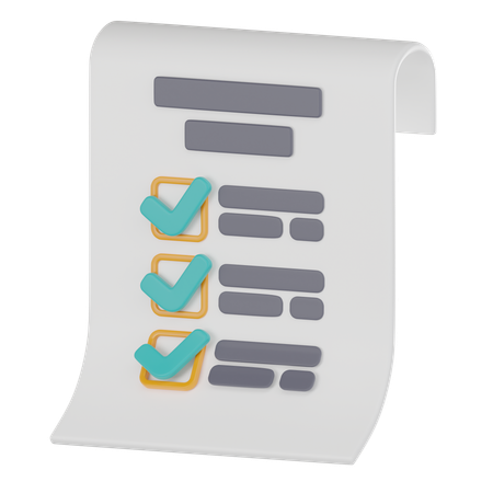 Checklist  3D Icon