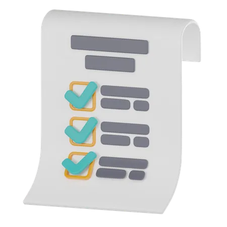 Checklist  3D Icon