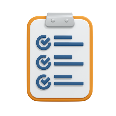 Checklist  3D Icon