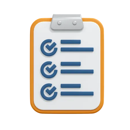 Checklist  3D Icon