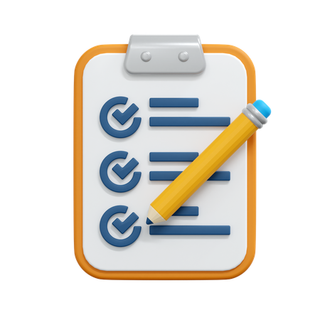 Checklist  3D Icon