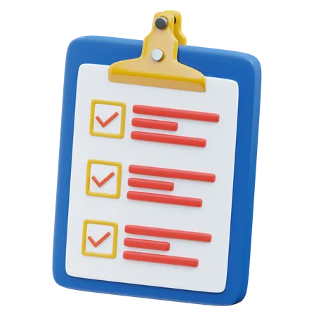 Checklist  3D Icon