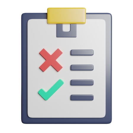 Checklist  3D Icon