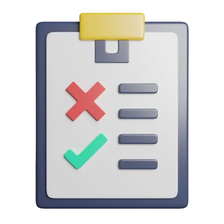 Checklist  3D Icon