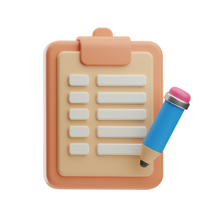 Checklist  3D Icon