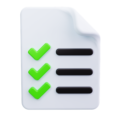 Checklist  3D Icon