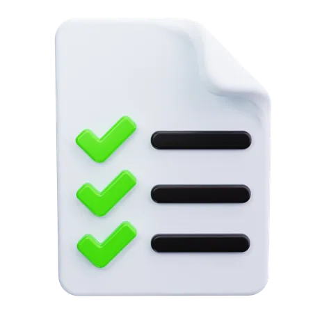 Checklist  3D Icon