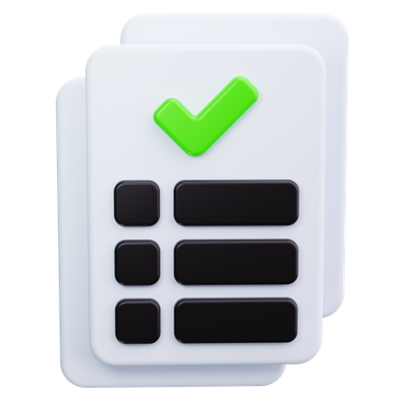 Checklist  3D Icon