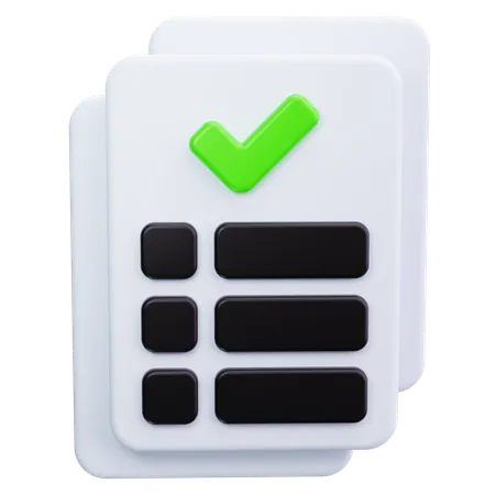 Checklist  3D Icon