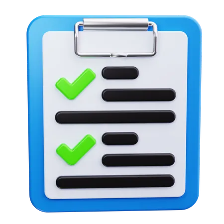 Checklist  3D Icon