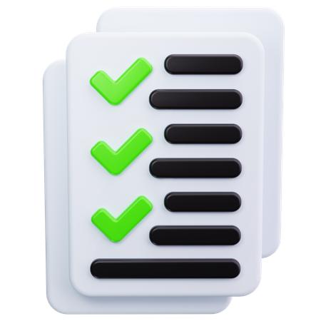 Checklist  3D Icon