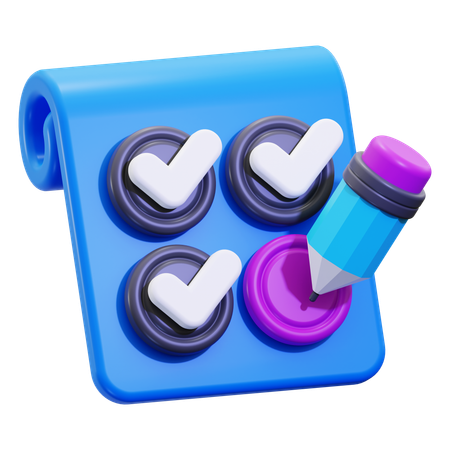 Checklist  3D Icon