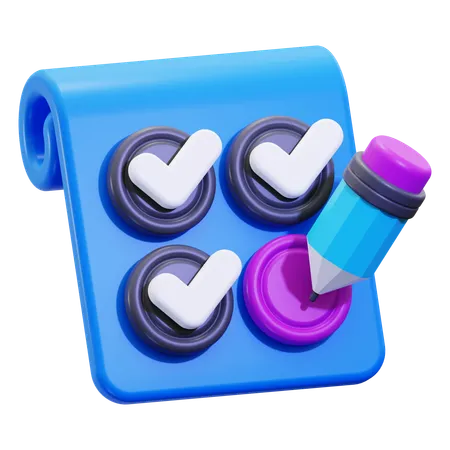 Checklist  3D Icon