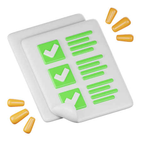 Checklist  3D Icon