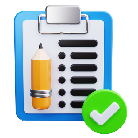 Checklist  3D Icon