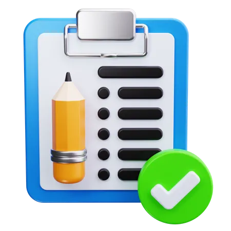 Checklist  3D Icon