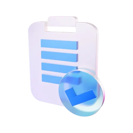 Checklist  3D Icon