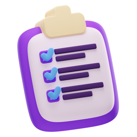 Checklist  3D Icon