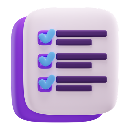 Checklist  3D Icon