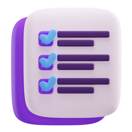 Checklist  3D Icon