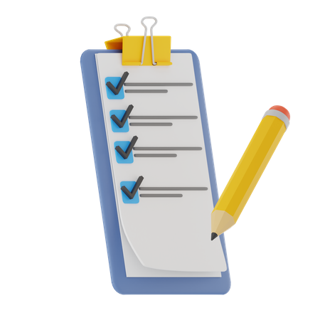 Checklist  3D Icon